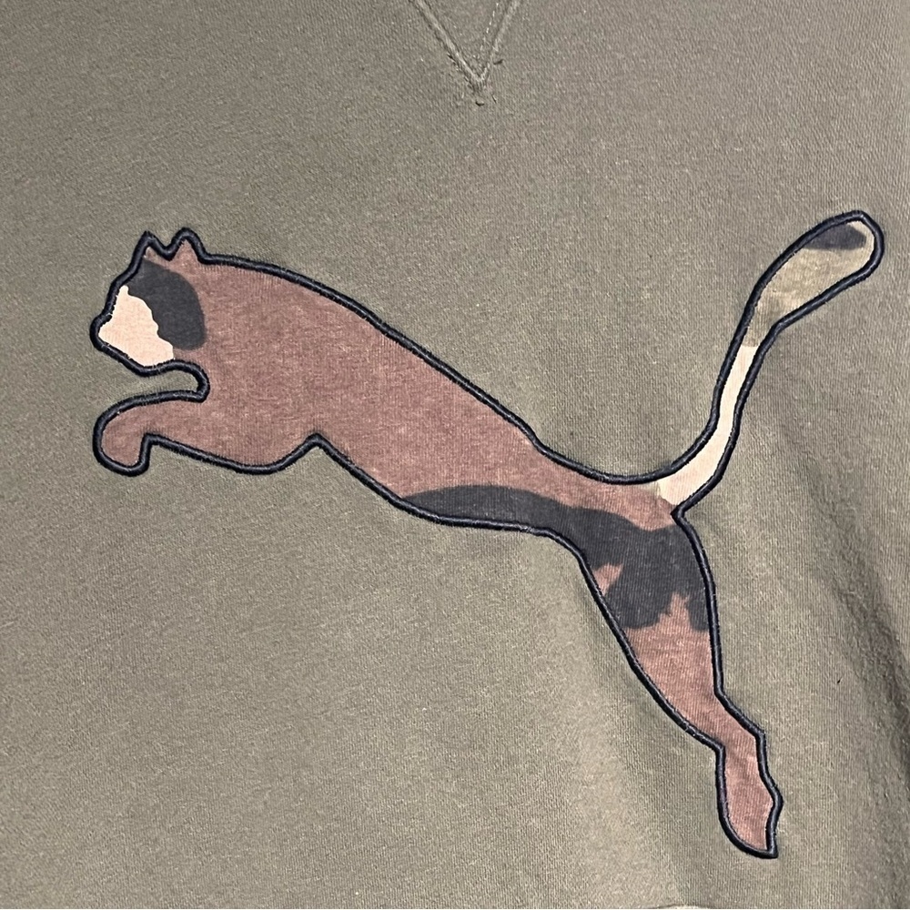 Green PUMA hooded sweater - Picture 2 of 5